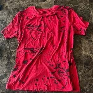 Red and Black Splatter Men’s tshirt